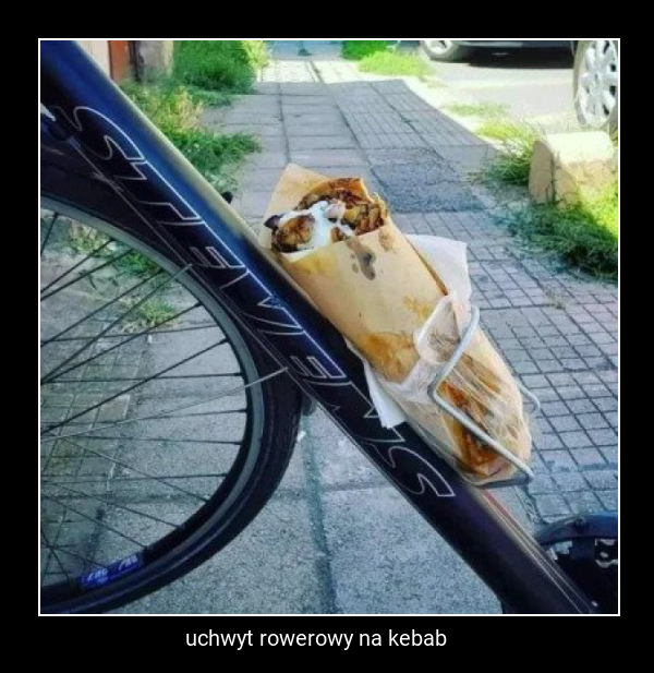 uchwyt rowerowy na kebab