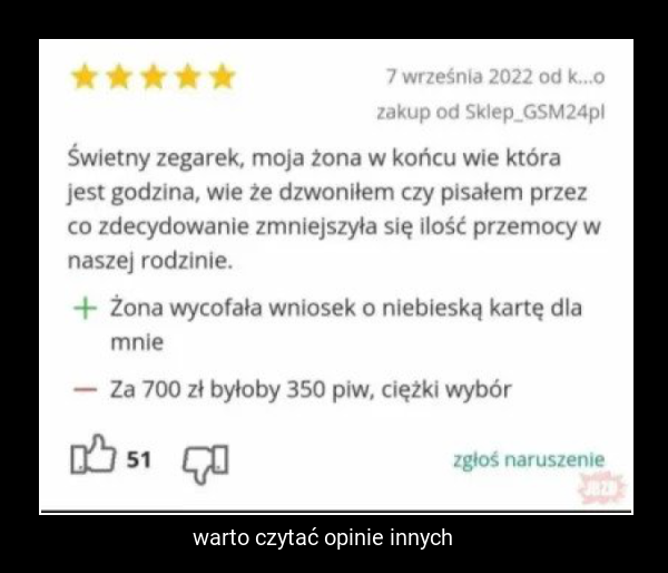 warto czytać opinie innych