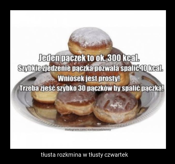 tłusta rozkmina w tłusty czwartek